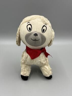 Vintage Pamper Lamb Gillette Co Stuffed Animal Ad Collectible 9” READ DETAILS